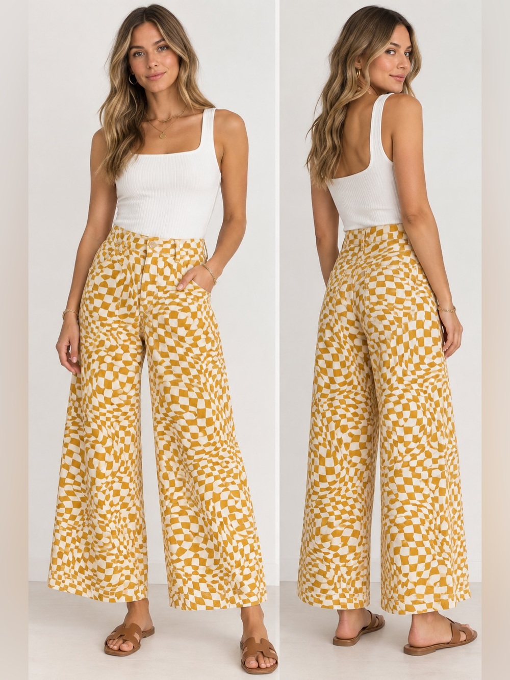 Free People Wide Leg Pants Size 8